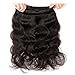 WENYU Brazilian Virgin Body Wave 3 Bundles with Closure 100% Virgin Body Wave Human Hair Weave Weft Extensions with 4x4 Lace Closure Natural Color(20 22 24+18Free Part)