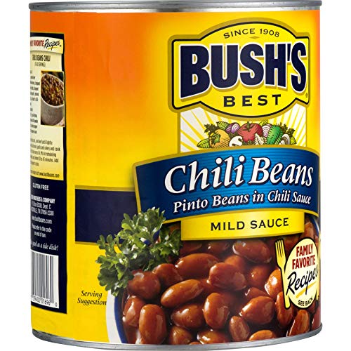 (6 Pack) BUSH'S Pinto Beans in a Mild Chili Sauce, 111 oz.