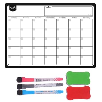 Toyvian Calendario magnético para nevera, calendario de pared para ...