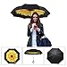 AWEOODS Inverted Umbrella Cars Reversible Umbrella (Yellow Purpurea)