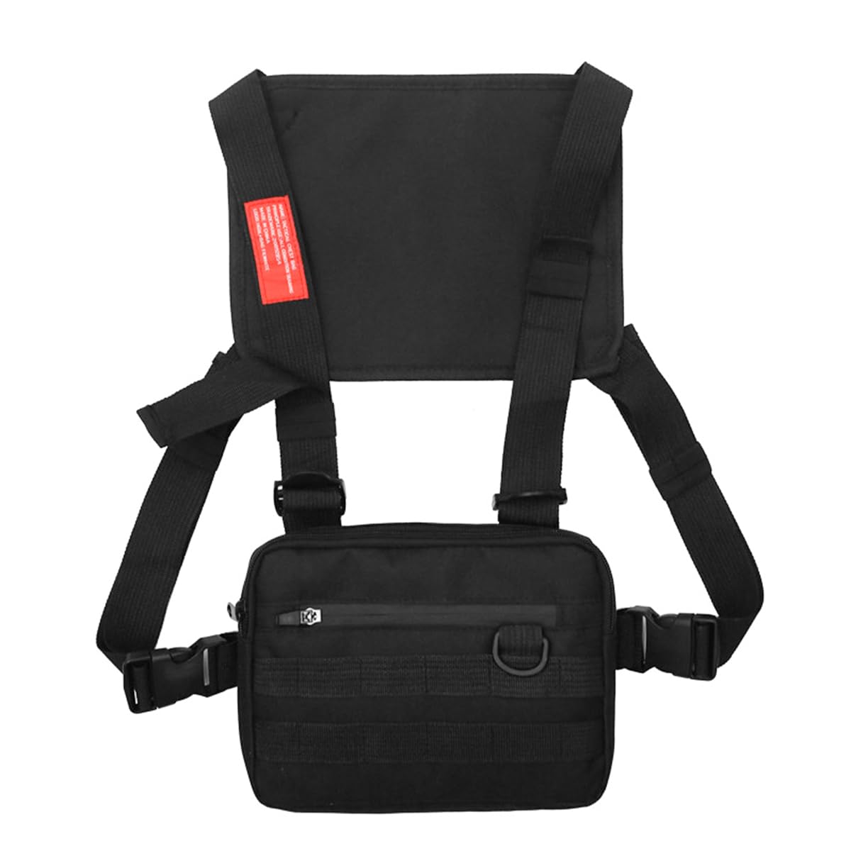 CENPEK Tactical Chest Bag Walkie Talkie Holder Tactical Chest rig Adjustable Pockets Vest for Workouts Cycling Hiking