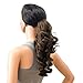SWACC 12-Inch Curly Ponytail Extension, Synthetic Hair, Claw Clip, Medium Ash Brown