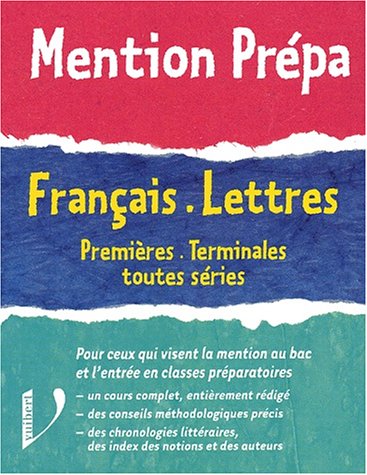 Français, lettres