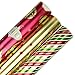 JAM Paper Assorted Gift Wrap - Christmas Kraft Wrapping Paper - 125 Sq Ft Total - Kraft Christmas Set - 5 Rolls/Pack