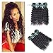 Luduna 8a Deep Wave 3 Bundles Unprocessed Brazilian Virgin Human Hair Extensions Mixed Length (10 12 14, Natural Color) ...