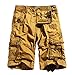 WenVen Men's Cotton Twill Cargo Shorts Outdoor Wear Lightweight