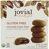 Jovial Cream Filled Organic Cookies, Gluten Free, Chocolate, 7-Ounce (Pack of 5)