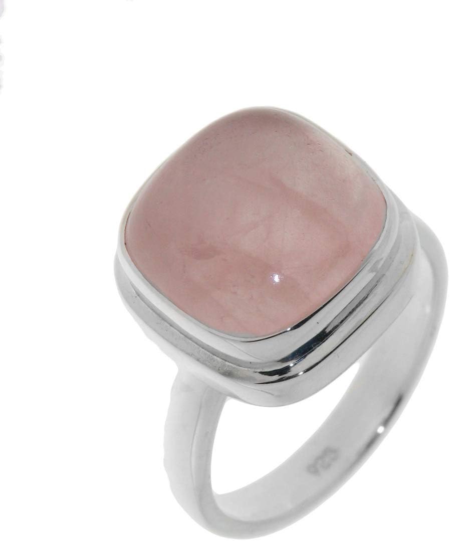 22333 – 925 Sterling Silver Rose Quartz Ring Ref 22417