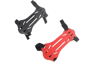 KURUGEILI 2 Pack Rubber Archery Arm Guard Youth Forearm Protector Adjustable 2 Straps Buckles for Kids & Youth Shooting Practice