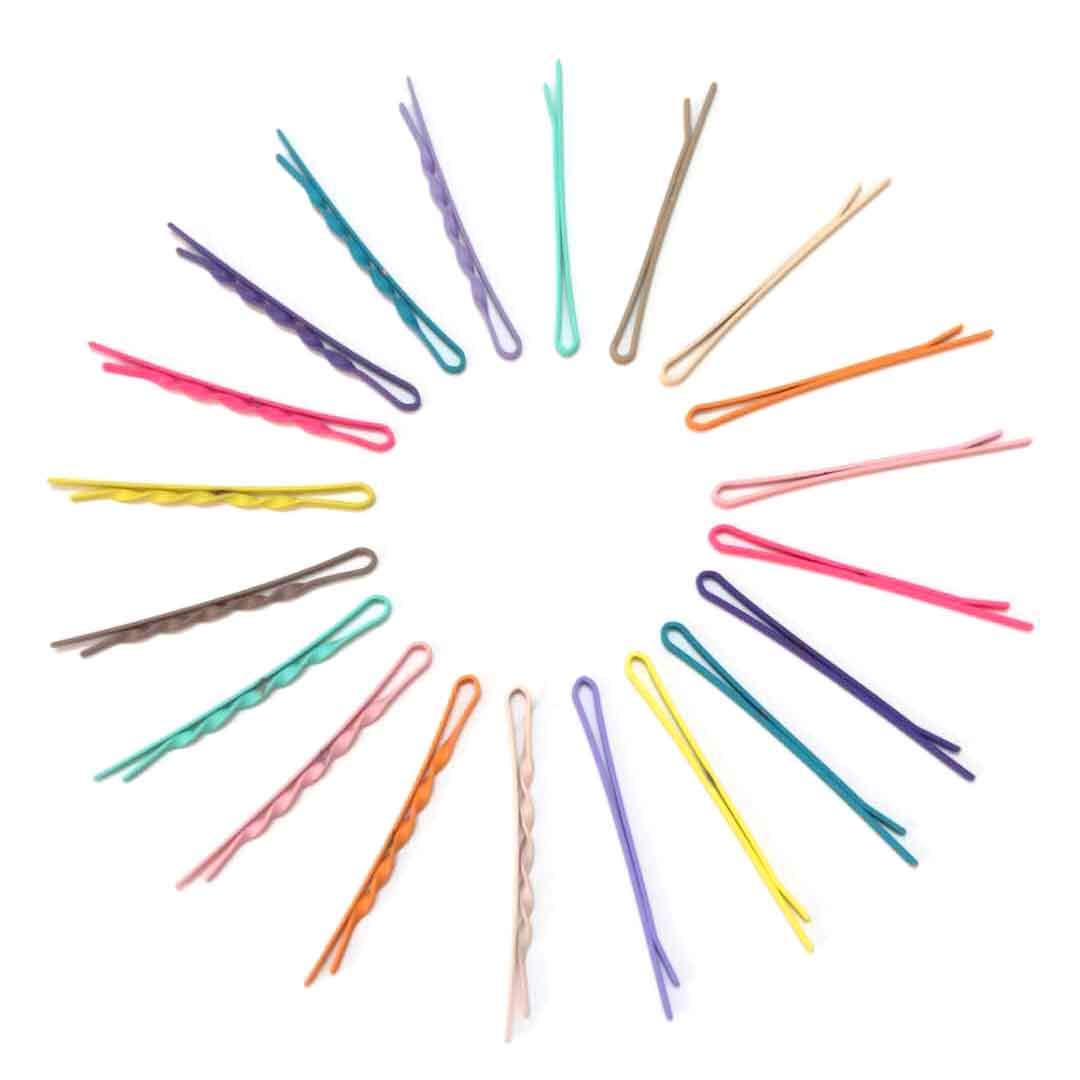 WHITEBRIDGE 20pcs Macaron Colorful Hair Bobby Pins Metallic Barrettes Hair Clips for Women Girls : Beauty