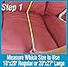 Ultimate Sagging Cushion Repair Solution By SagsAway. Flexible and Dense Foam Insert To Fix Saggy Sofa, Loveseat and Chair Seats Of Any Size. Restore Comfort and Looks, and Delay Buying New Furniture