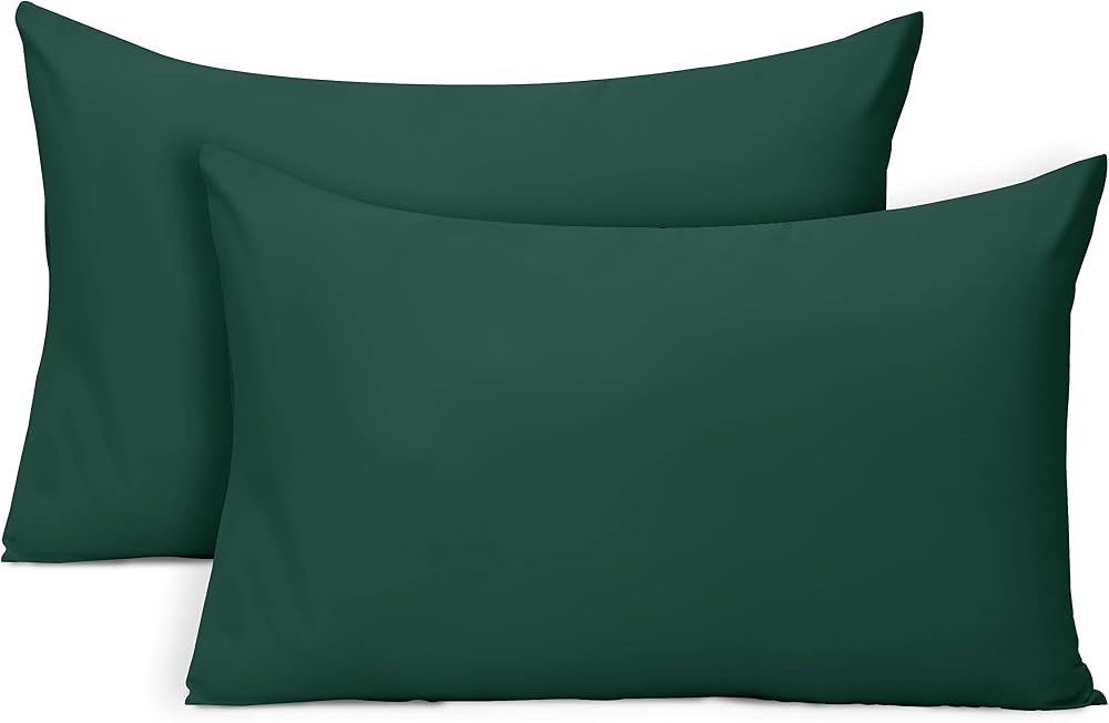 IR Imperial Rooms Emerald Microfibre Pillow Cases 2 Pack - Soft & Fade Resistant