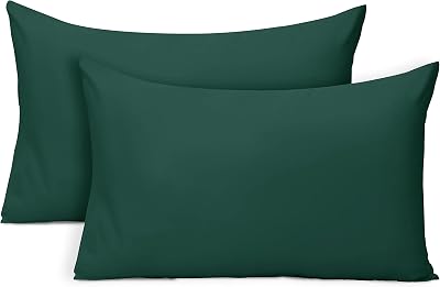 IR Imperial Rooms Emerald Microfibre Pillow Cases 2 Pack - Soft & Fade Resistant