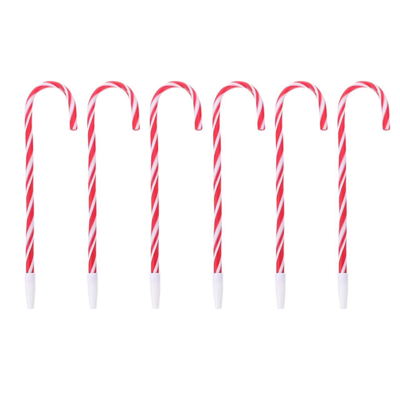 6 Pieces Christmas Candy Cane Pens Christmas Pens Blue Ink for Christmas Holiday Party Stationery Supplies Home Decor