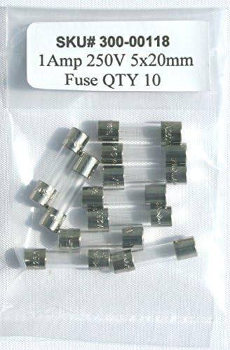1A 250V / 5x20mm fuse / 1 AMP 250 volts / Fast Blow / Lot of 10 by Cooper Bussman