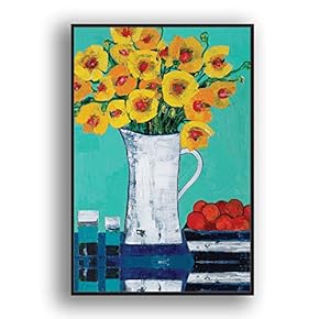 Framed Canvas Wall Art for Living Room, Bedroom Minimalist Abstract Canvas Prints for Modern Home Decoration Ready to Hang - 16"x24" inches