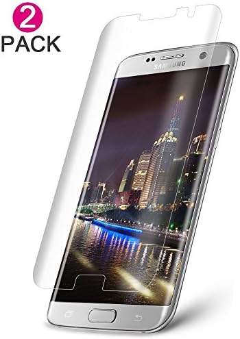 [2-Pack] ANkoon Galaxy S7 Edge Screen Protector Tempered Glass, 3D Curved [Case Friendly, 96% Half Coverage Version] HD Anti-Bubble Scratch Fingerprint Proof (Clear)