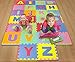 Matney Foam Mat of Alphabet Puzzle Pieces– Great for Kids to Learn and Play – Interlocking Puzzle Pieces