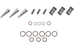 XYgdhqpt Fuel Injection Pump Rebuild Kit(3X Plunger/Barrel; 3X Spring; 3X Washer; 3X O’Ring; 6X O’Ring; 3X Spring; 2X Washer) Compatible With Kubota D902 D722 D905 RTV 900 BX Toro Bobcat