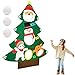 Verkstar Cornhole Bean Bags Set, 3.75ft Felt Christmas Tree Bean Bag Toss Games for Party Supplies Decorations Sport Games Holiday Outdoor Indoor Patio Birthday Game for Xmas Gift