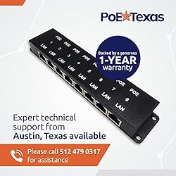 PoE Texas 8 Port PoE Injector - 10/100 Passive