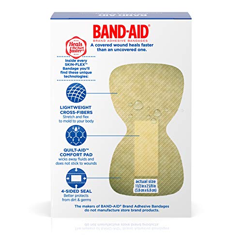Band-Aid Brand Skin-Flex Adhesive Bandages for First Aid and Wound Care, Finger, 10 ct - //coolthings.us