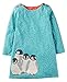 Fiream Cute Girls longsleeve Cotton Animals Applique Dress(7501TZ,6)