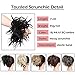Fluffy Tousled Scrunchie Hair Bun With Elastic Rubber Band Premium Wrap On Hair Extensions Updo Chignon Donut Messy Ponytail Hairpiece Synthetic Wavy For Women(LIght Auburn Mix Dark Brown)