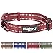 Blueberry Pet Essentials Safe & Comfy 3M Reflective Adjustable Dog Collar - Marsala Red, Small, Neck 12