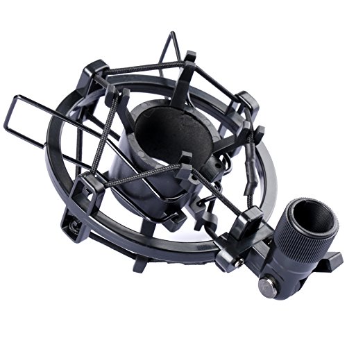 Dophee Condenser Microphone Shock Mount Stand Holder Clip Black