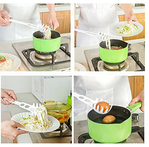 Pasta Spoon Spaghetti Server -Pasta Fork Ladle with portion measurement