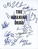 Greg Nicotero (sketch), Robert Kirkman, Austin Nichols, Scott Wilson, Irone Singleton, Norman Reedus & Chandler Riggs, Autographed Signed Script COA 'The Walking Dead'