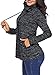 Bdcoco Women's Cowl Neck Long Sleeve Casual Tunic Sweatshirt Tops With Pockets Black Large / 12-14