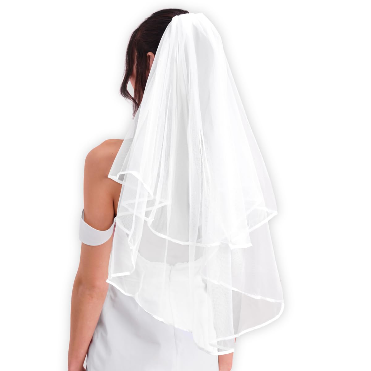Photo 1 of xo, Fetti Bridal Veil | Bachelorette Party Decorations, Bride To Be Gift, Bridal Shower, Wedding