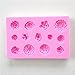 Efivs Arts EA494 Kinds of Mini Flower Shapes Candy Making Silicone Mold Cake Decoration Mould Fondant Chocolate Small Pastry Tool
