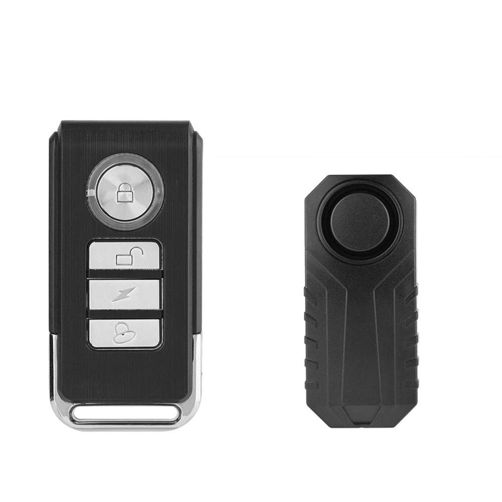Wireless Bicycle Alarm Lock, Anti-Theft Burglar Wireless Alarm with Remote Control for Bike Motorcycle Car Mobility Scooter Safety Lock