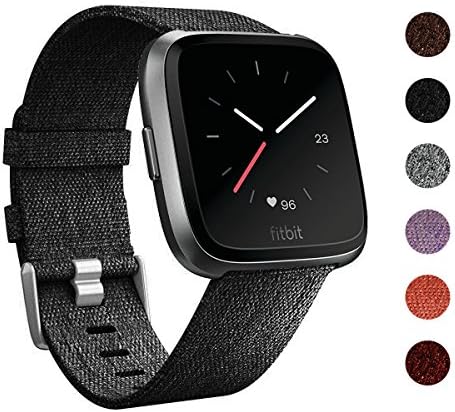 for Fitbit Versa Bands, Nylon Woven Fabric Bands for Fitbit Versa Smartwatch