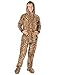Footed Pajamas Tiger Stripes Kids Hoodie One Piece