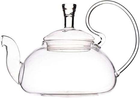 Amazon ケトル 携帯用ハンドル付き透明炎の上の沸騰水のための創造的なガラス吹き切り 600ml 2oz 800ml 27oz やかん サイズ Large やかん ケトル オンライン通販