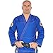 Gold BJJ Jiu Jitsu Gi - Ultra Strong Gold Weave Premium Kimono - IBJJF Competition Approved Uniform (Blue, A2)