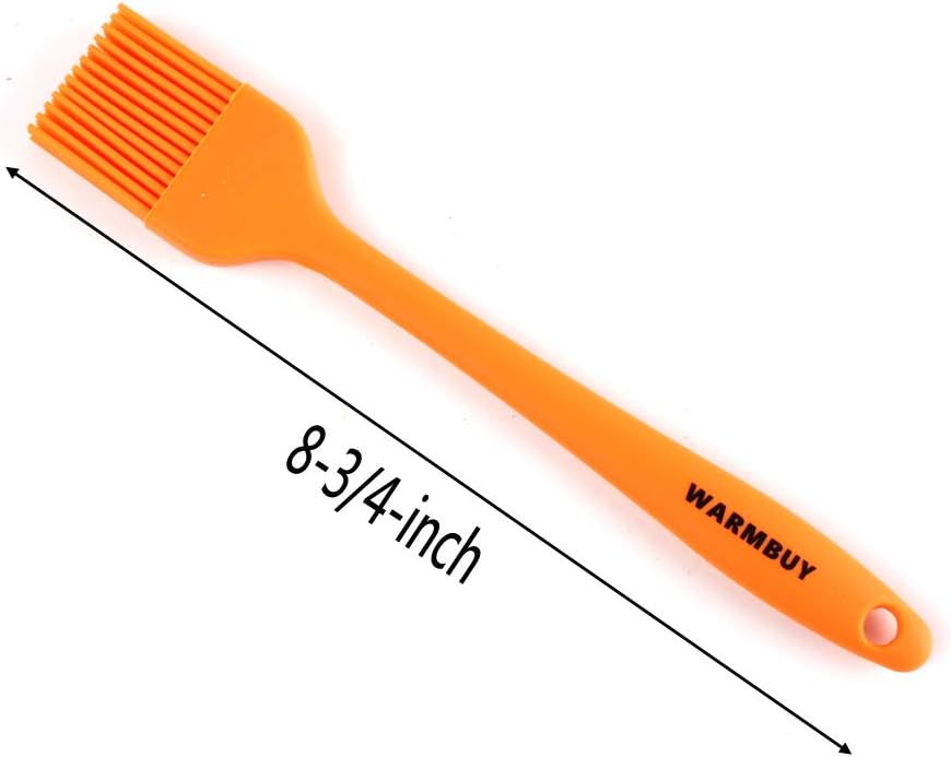 WARMBUY Silicone Basting Pastry Brushes for Baking and Cooking, One Piece Design, 8-3/4", 4 Pack : Garden & Outdoor