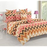 Swayam Queen Size, Cotton,Graphic Pattern, Multi Color - Bedding Sets