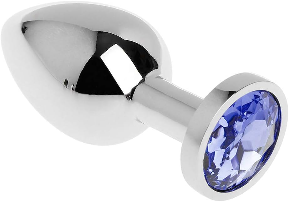 sunnl Male and Female Stainless Steel Six Toys, B-ütt Ānal-Plúg, Massage Toys，Body Care (Blue-2)