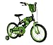 Kawasaki Monocoque Kid's Bike, 16 inch Wheels, 11 inch Frame, Boy's Bike, Black/Green
