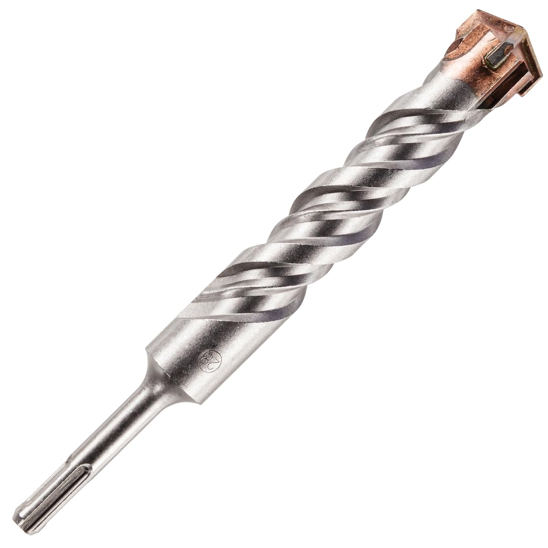 28mm x 210mm Long SDS Plus High Performance Hammer Drill Bits, Professional Tungsten Carbide Cross Tipped Masonry Drill Bit For Brick, Concrete, Stone, Granite. 28mm SDS Drill Bit