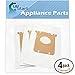 UpStart Battery 12 Replacement Electrolux EL4103A Ergospace Style S Vacuum Bags - Compatible Electrolux EL200CQ, S-Bag Vacuum Bags (4-Pack - 3 Vacuum Bags per Pack)