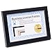 Creative Picture Frames [5.5x8.5bk] Professional Black Business License Certificate Frame, Holds 5.5x8.5-inch Media, Self-Standing with Wall Hanger
