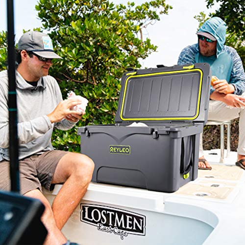 REYLEO Ice Chest, Portable Rotomolded Arctic Cooler Keeps Ice Up to 3