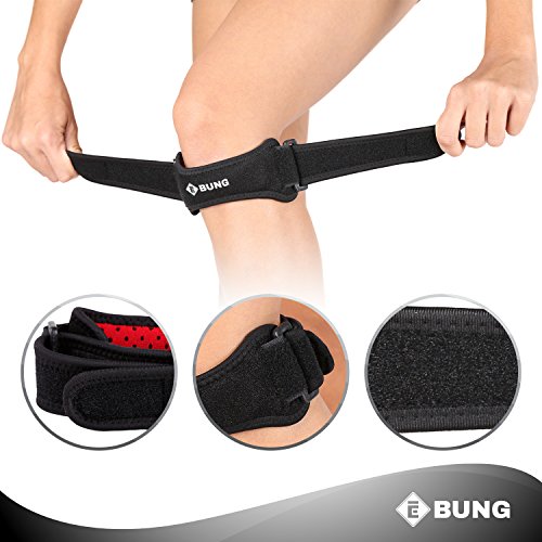 EBUNG Knee Support Strap Set of 2 Patella Knee Straps Effective Pain Relief, Injury