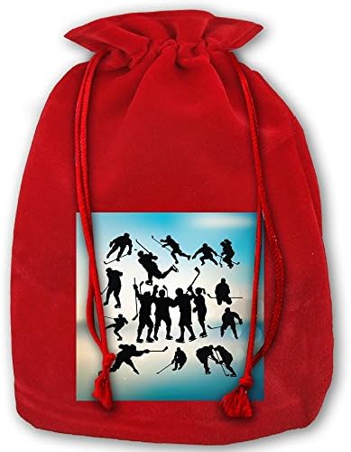 Ice Hockey2 Santa Sack Backpack For Party Favors Gifts And Candy